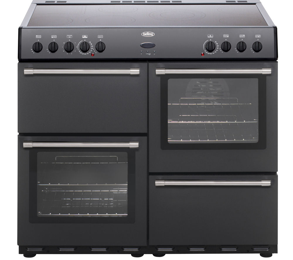BELLING Country Classic 100 Electric Ceramic Range Cooker - Anthracite, Anthracite