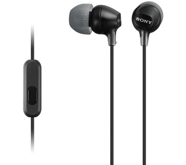 Image of SONY EX15APB Headphones - Black