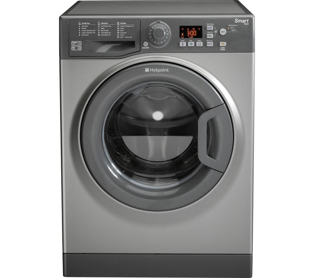 Buy HOTPOINT Smart WMFUG842G Washing Machine Graphite + Aquarius