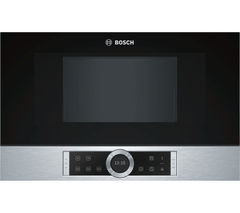 BOSCH Serie 8 BFL634GS1B Built-in Solo Microwave - Stainless Steel