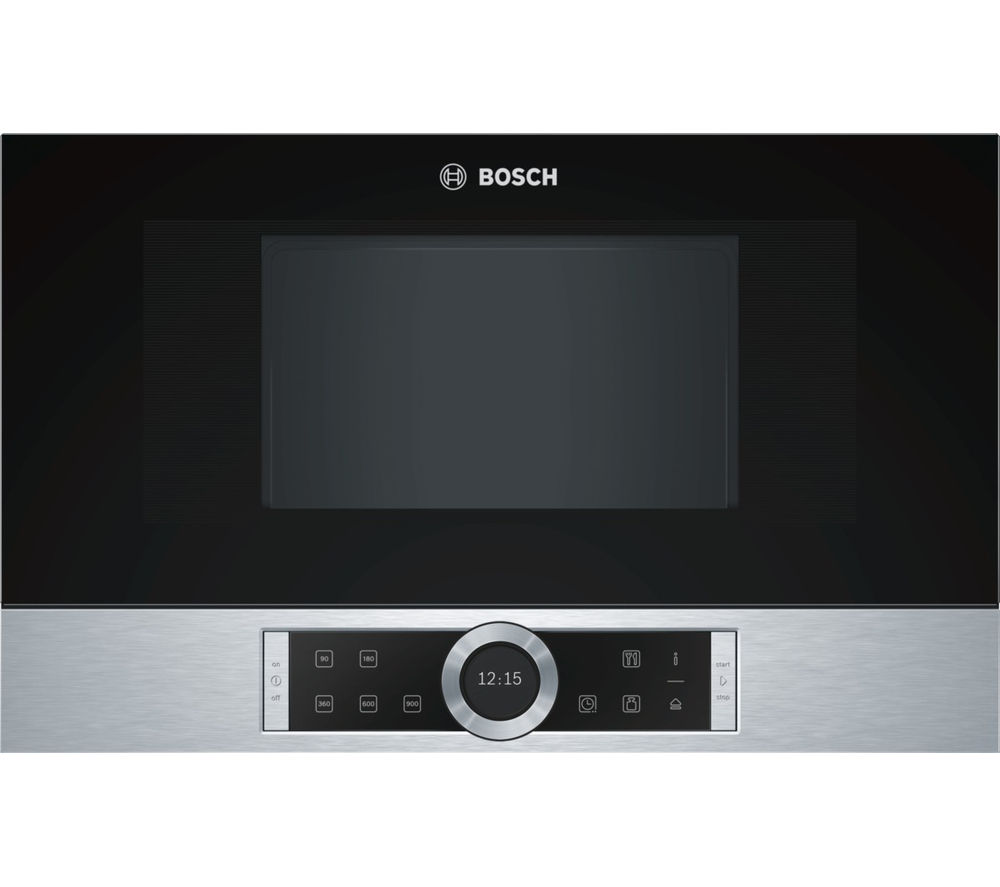 BOSCH Serie 8 BFL634GS1B Built-in Solo Microwave - Stainless Steel