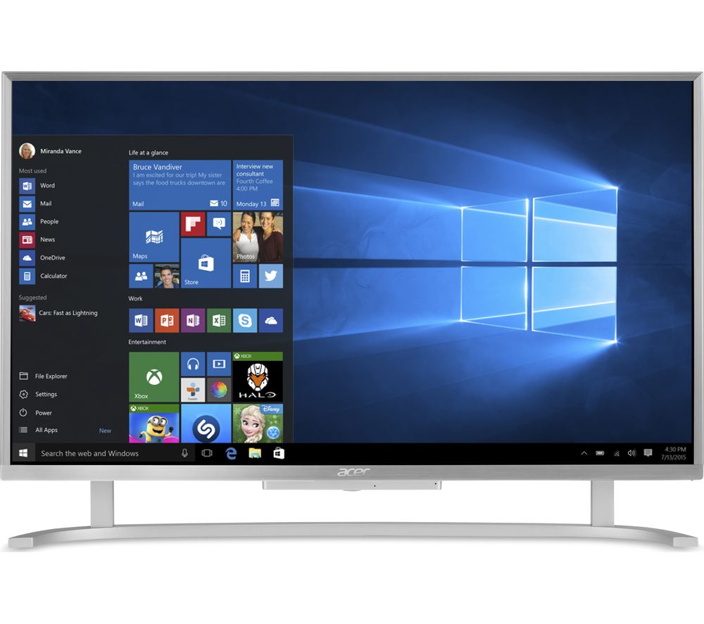 ACER C22-760 21.5" All-in-One PC - Silver Deals | PC World