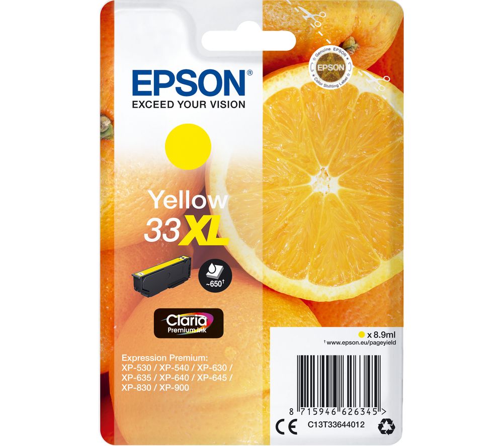 No. 33 Oranges XL Yellow Ink Cartridge