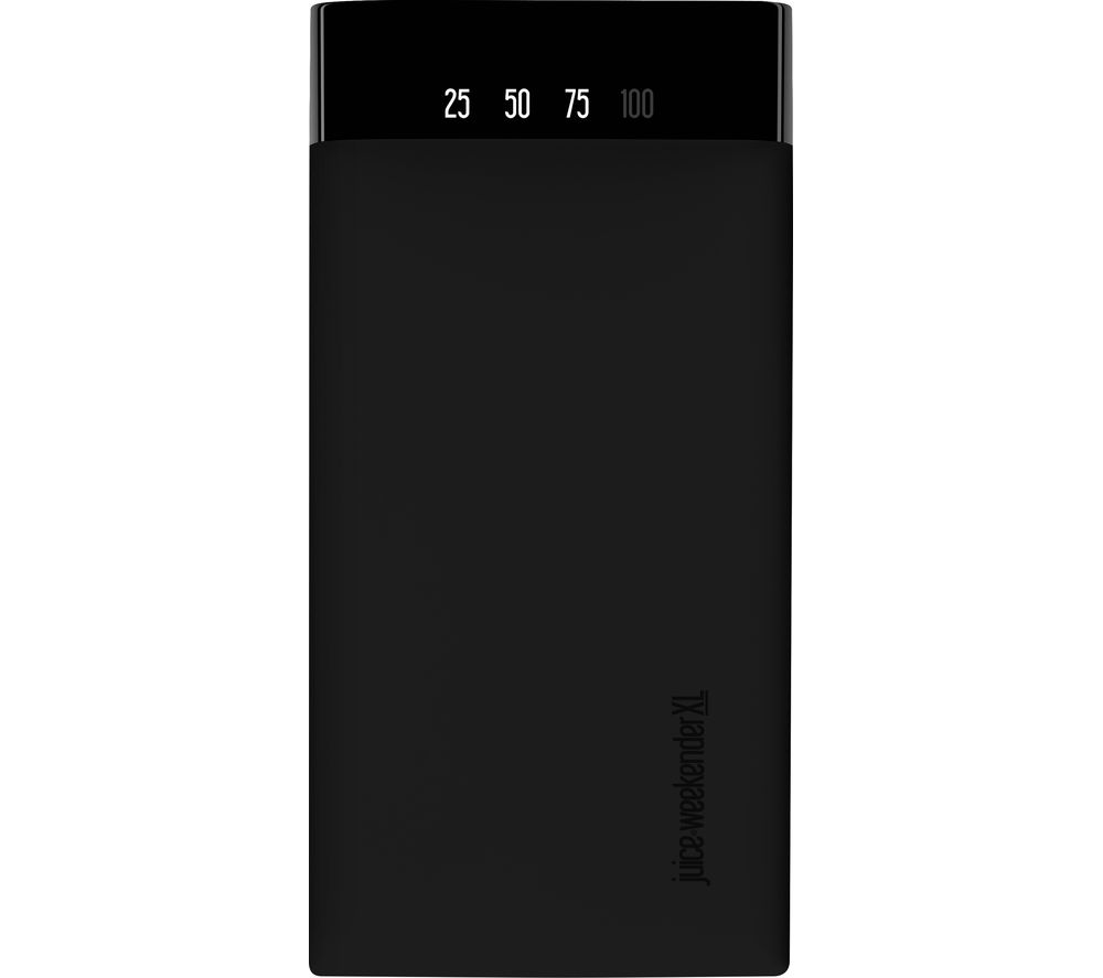 JUICE Weekender XL Portable Power Bank - Black, Black