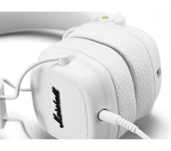Buy MARSHALL Major III Headphones - White | Free Delivery | Currys