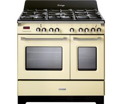 KENWOOD CK 425-CR-1 90 cm Dual Fuel Range Cooker - Cream & Stainless Steel