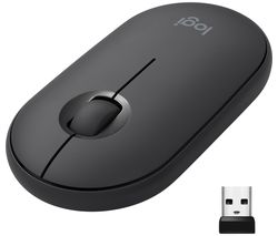 Pebble M350 Wireless Optical Mouse - Black