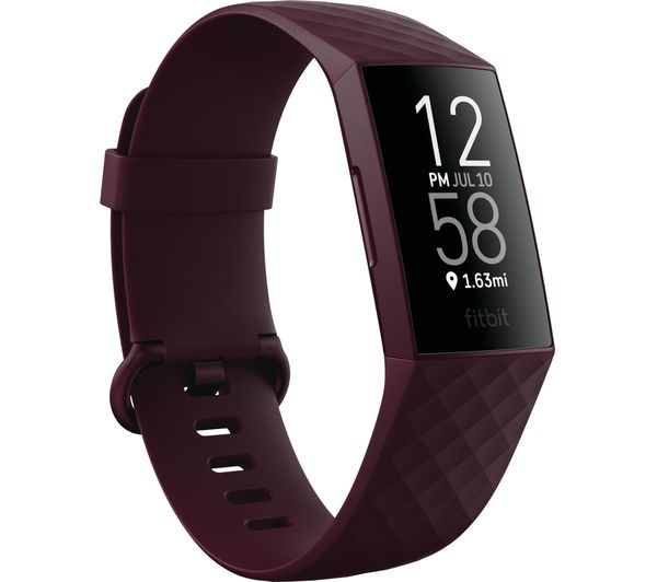 FITBIT Charge 4 Fitness Tracker - Rosewood, Universal