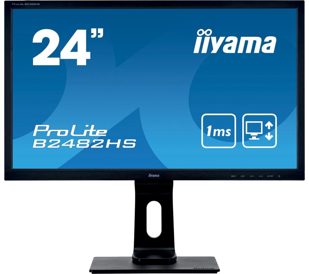 IIYAMA ProLite B2482HS-B5 Full HD 24″ LCD Monitor – Black, Black