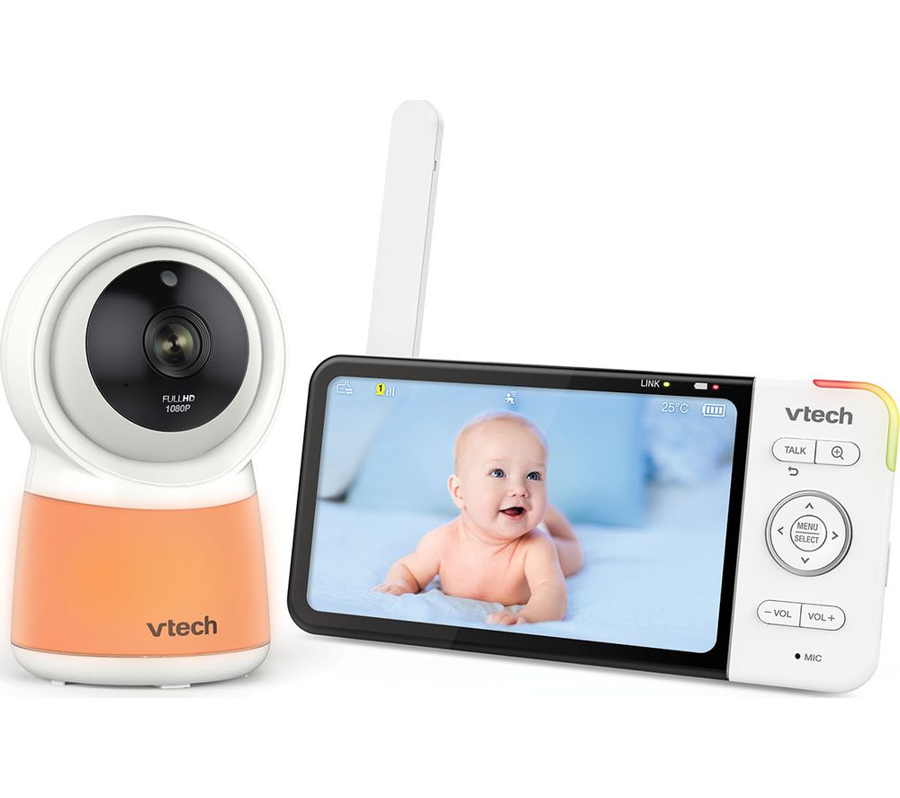 RM5754HD 5" Smart Video Baby Monitor - White