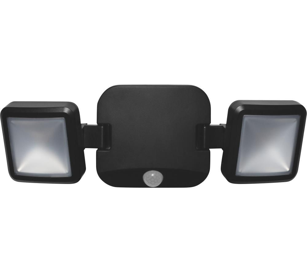 Twin Spot Outdoor LED Floodlight - Black