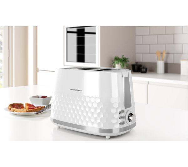 220034 MORPHY RICHARDS Hive 220034 2Slice Toaster White Currys