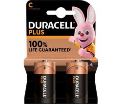 Plus C Alkaline Batteries - Pack of 2