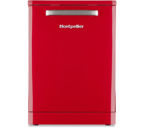 Montpellier Mab1353r Full Size Dishwasher Red