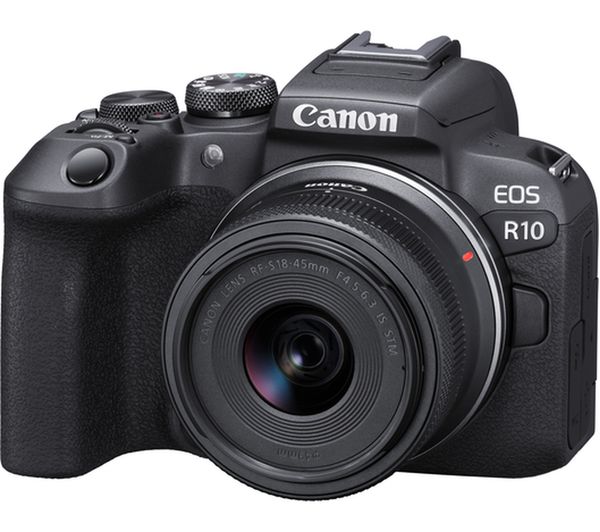 Image of CANON EOS R10 Mirrorless Camera with RF-S 18-45 mm f/4.5-6.3 IS STM Lens