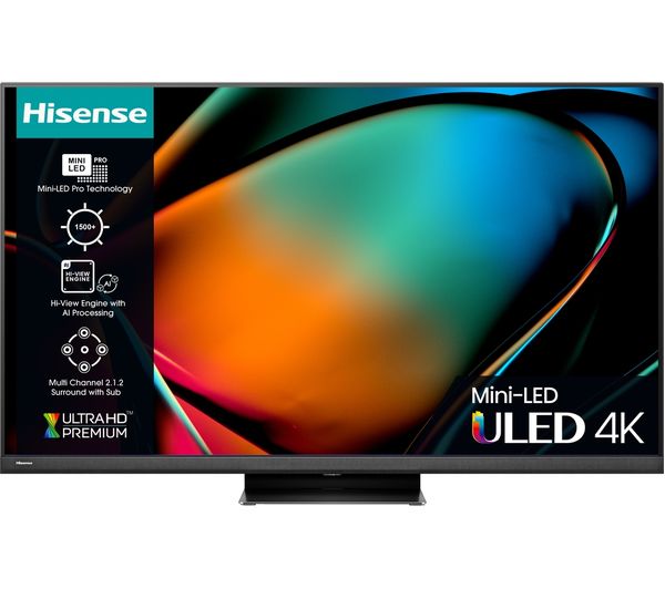 Hisense 75u8kqtuk 75 Smart 4k Ultra Hd Hdr Mini Led Tv With Amazon Alexa