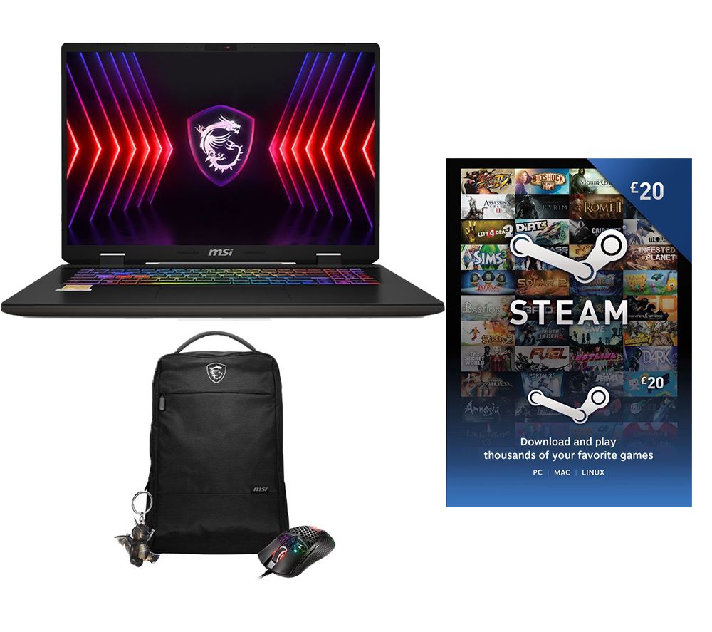 Sword 17 HX 17" Gaming Laptop & £20 Steam Wallet Card Bundle - Intel® Core™ i7, RTX 4060, 1 TB SSD