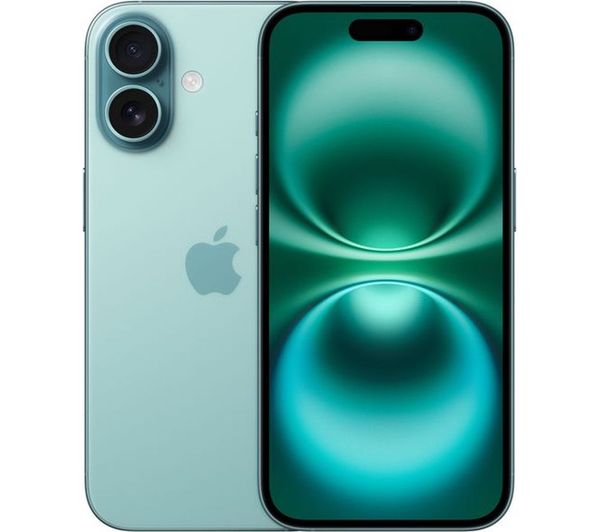 An image of APPLE Refurbished iPhone 16 - 128 GB, Teal (Excellent Condition)