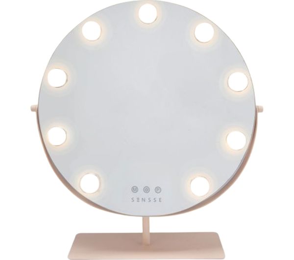 An image of SENSSE SNHM02 Hollywood Light Up LED Mirror - Nude