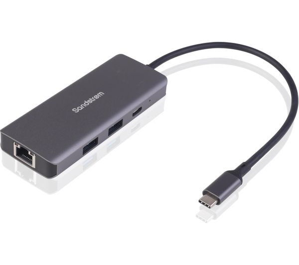 SANDSTROM S6IN1LA26 6-port USB Type-C Connection Hub