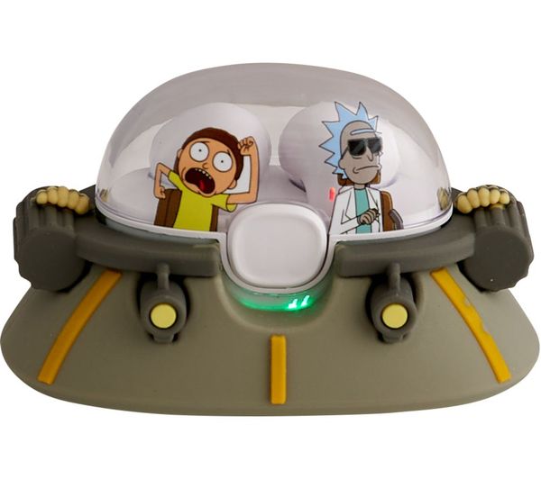 Lazerbuilt Rick Morty Wireless Bluetooth Earbuds Grey Green