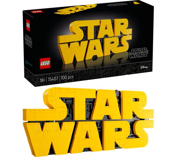 An image of LEGO Star Wars 75407 Brick-Built Star Wars Logo Set for Adults