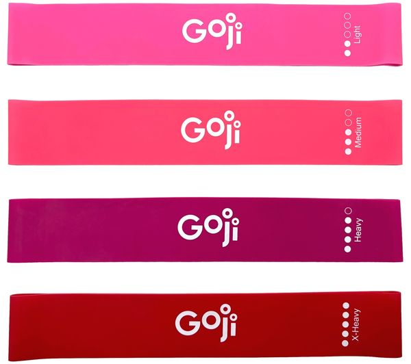 An image of GOJI Elastic Resistance Band - Pack of 4