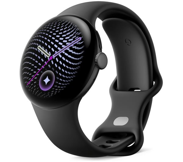 An image of GOOGLE Pixel Watch 5 LTE - Matte Black Aluminium Case with Obsidian Active Band, 45 mm