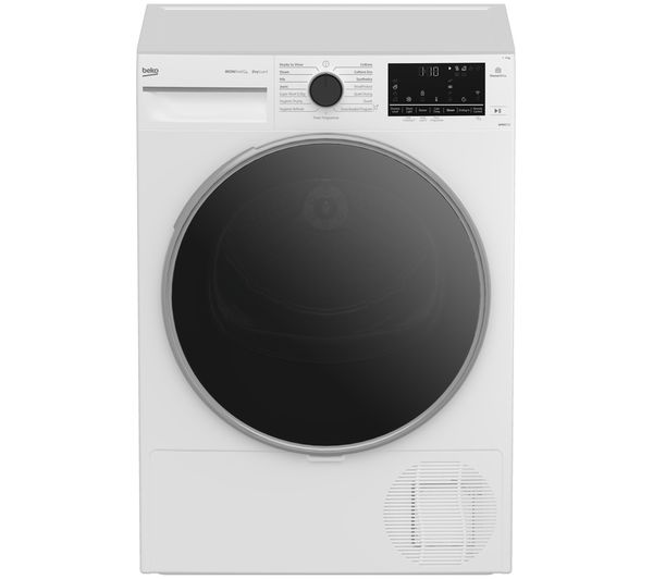 An image of BEKO Pro Ironfinish B5T49251INW 9 kg Smart Heat Pump Tumble Dryer - White