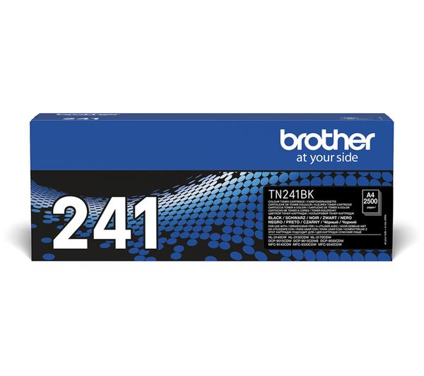 BROTHER TN241BK Black Toner Cartridge, Black