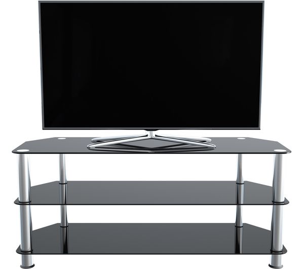 AVF SDC1140 1140 mm TV Stand for up to 55" TVs - Black & Chrome ...