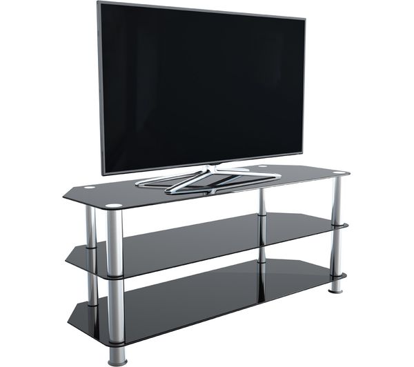 AVF SDC1140 1140 mm TV Stand for up to 55" TVs - Black & Chrome ...