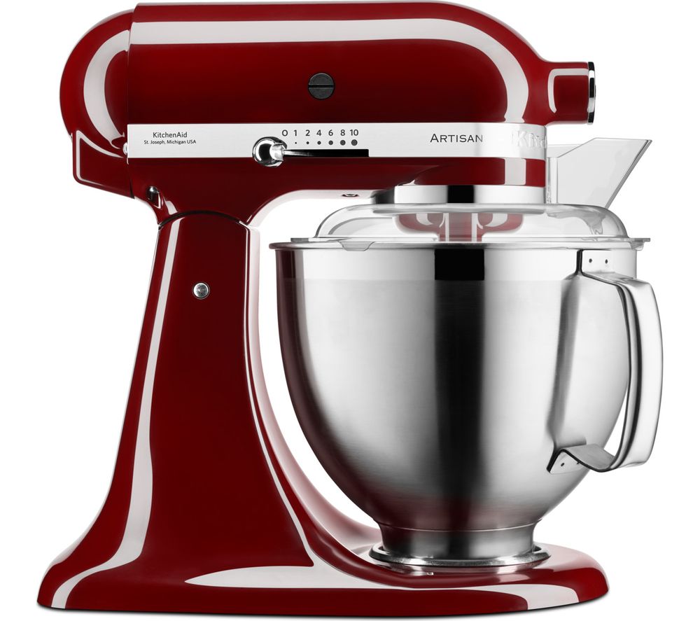 KITCHENAID Artisan 5KSM185PSBCM Stand Mixer - Red Fast Delivery | Currysie