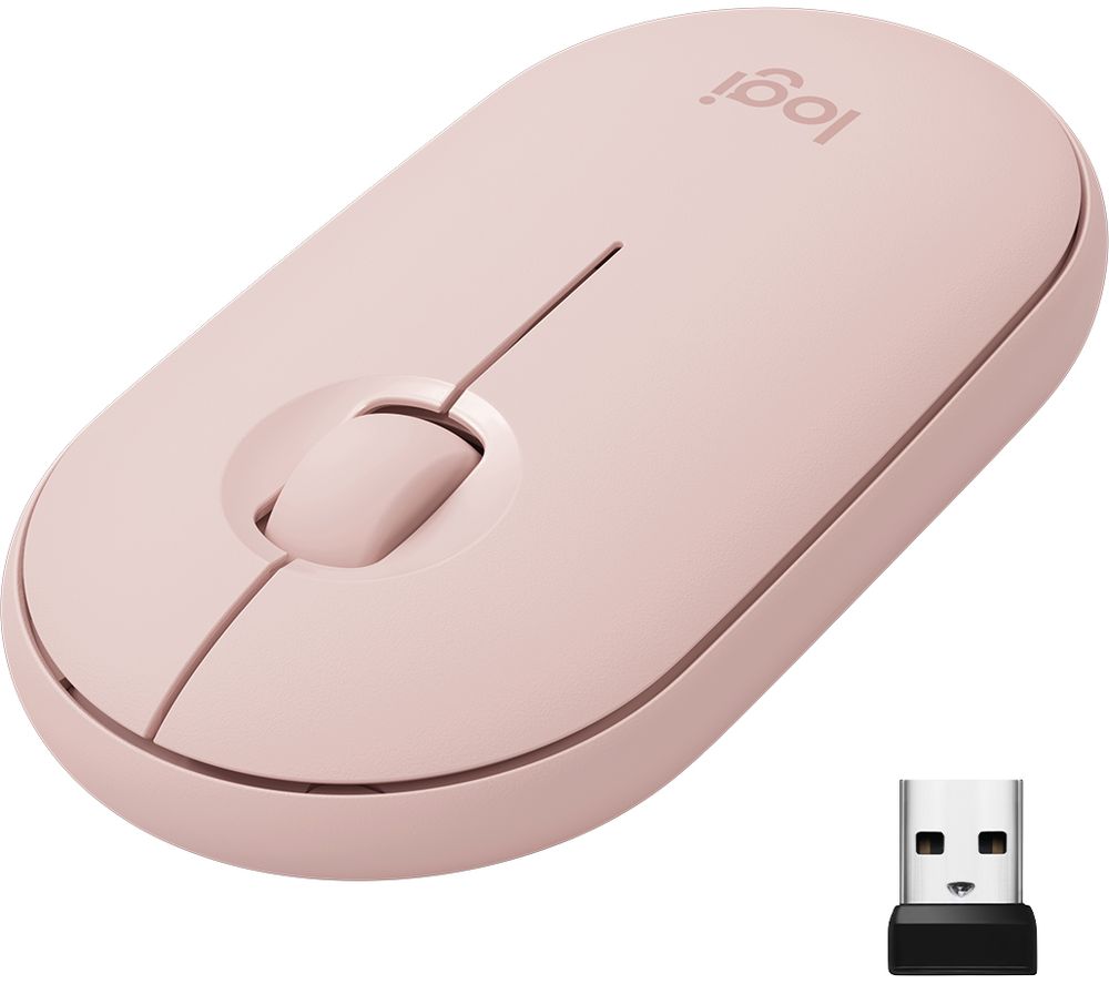 LOGITECH Pebble M350 Wireless Optical Mouse - Pink
