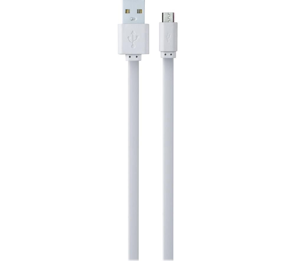 VOLKANO Slim Series CAB343-WT USB to Micro USB Cable - 1 m