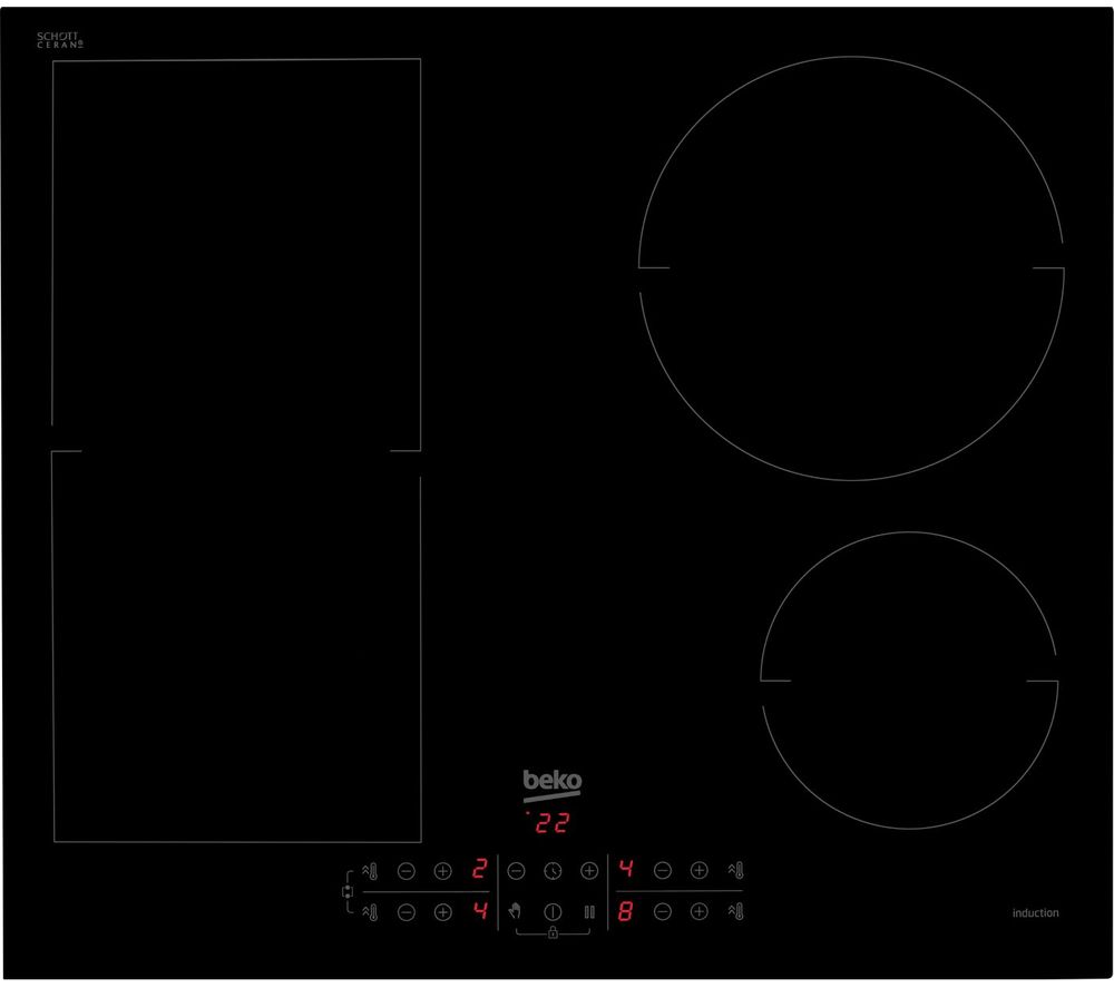 BEKO HII64201MT Electric Induction Hob - Black, Black