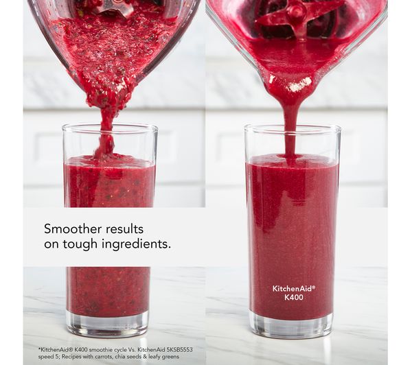 5KSB4026BMS KITCHENAID Artisan K400 Blender Medallion Silver Currys Business