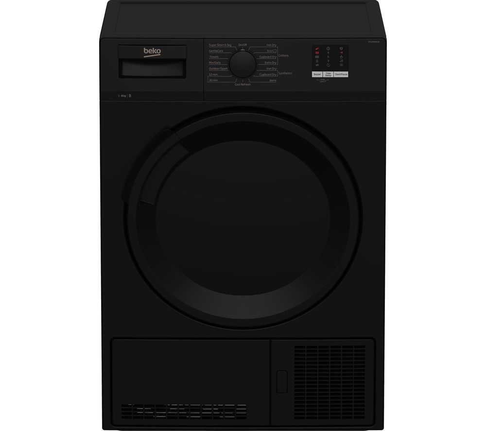 BEKO DTLCE80051B 8 kg Condenser Tumble Dryer - Black, Black