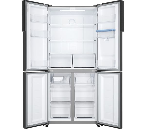 haier ghtd456fhs8 fridge freezer platinum inox