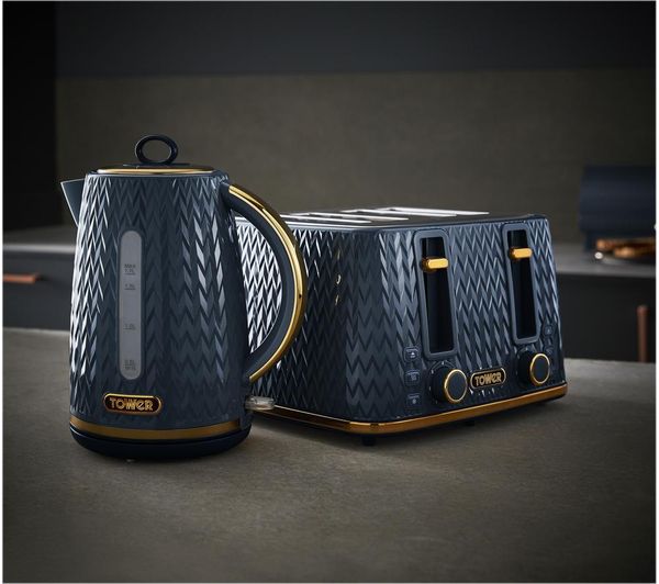 Buy TOWER Empire Collection T20061MNB 4slice Toaster Blue Free