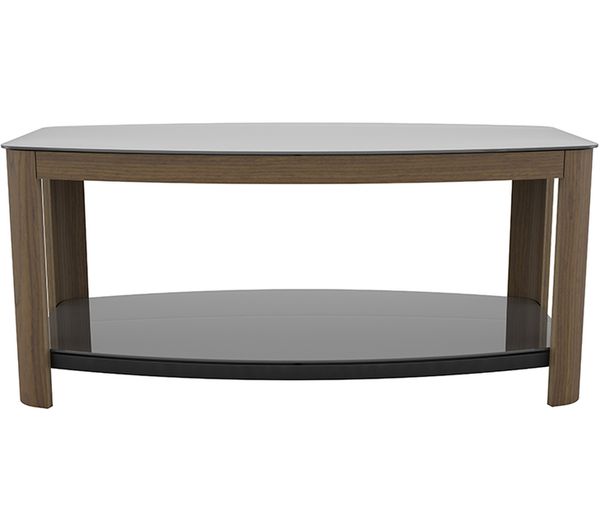 Avf Affinity 1000 Ft100affw Coffee Table Walnut Black Glass