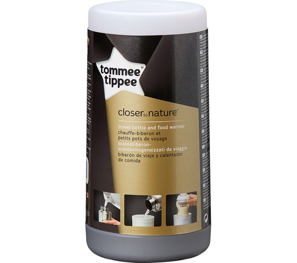 42300041 TOMMEE TIPPEE Travel Bottle & Food Warmer Silver Currys