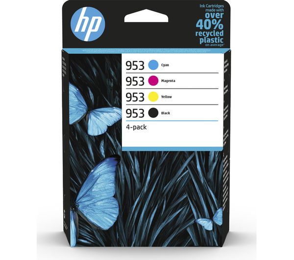 Image of HP 953 Original Cyan, Magenta, Yellow & Black Ink Cartridges - Multipack