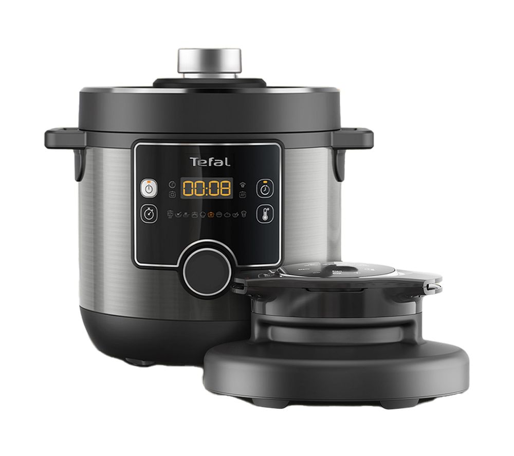 TEFAL Turbo Cuisine & Fry CY778840 Pressure Cooker Black Fast Delivery Currysie