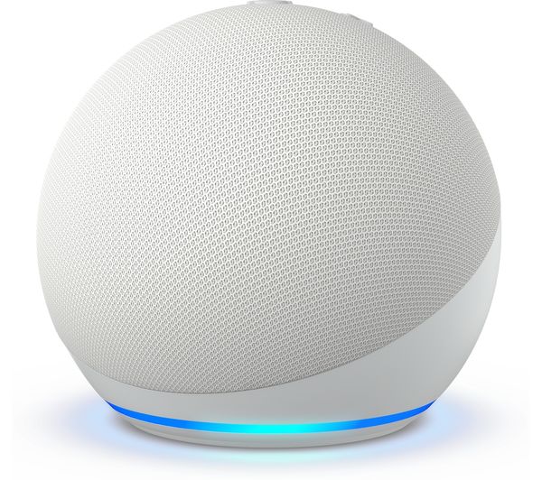 Image of AMAZON Echo Dot (5th Gen) Smart Speaker with Alexa - Glacier White