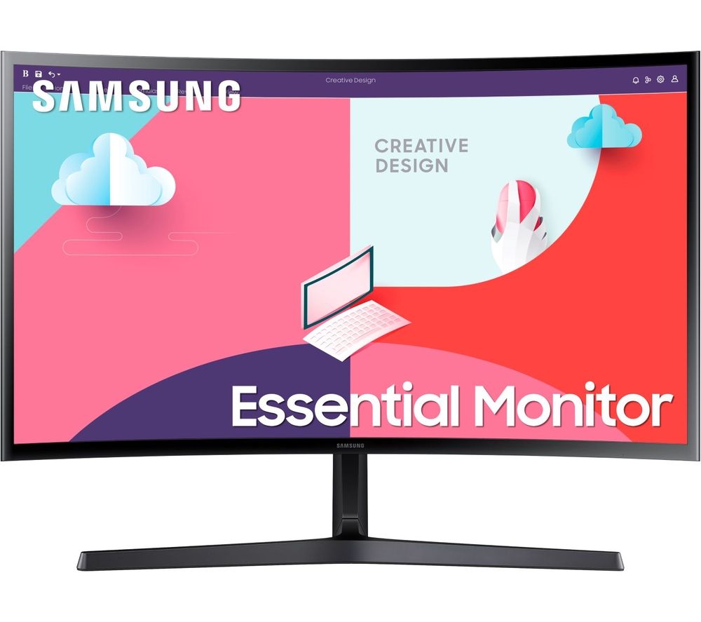 LS27C366EAUXXU Full HD 27" Curved VA LCD Monitor - Black