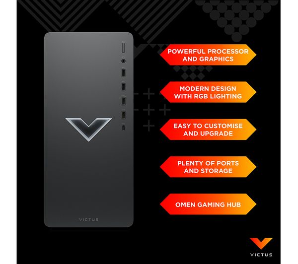 HP Victus 15L Gaming Desktop - Intel® Core™ i5, RTX 4060, 512 GB