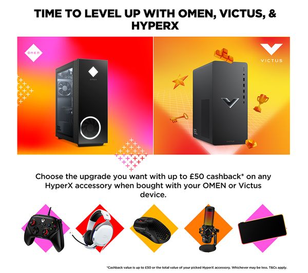 HP Victus 15L Gaming PC - AMD Ryzen 5 5600G, RTX 4060 8GB, 16GB RAM, 512GB SSD