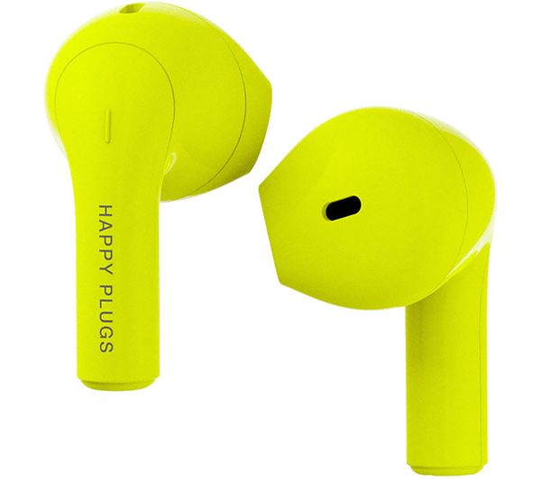 Happy Plugs Joy Wireless Bluetooth Earbuds Neon Yellow