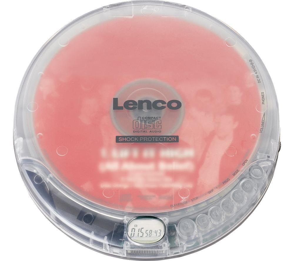 CD-202 Personal CD Player - Clear